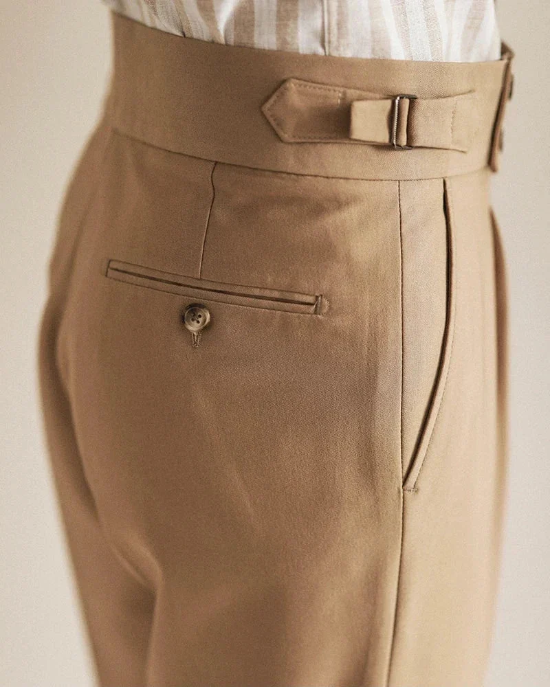 Carole | High Waist Pleated Trousers