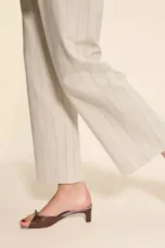 Almanda | Gingham Lined Square Toe Mules