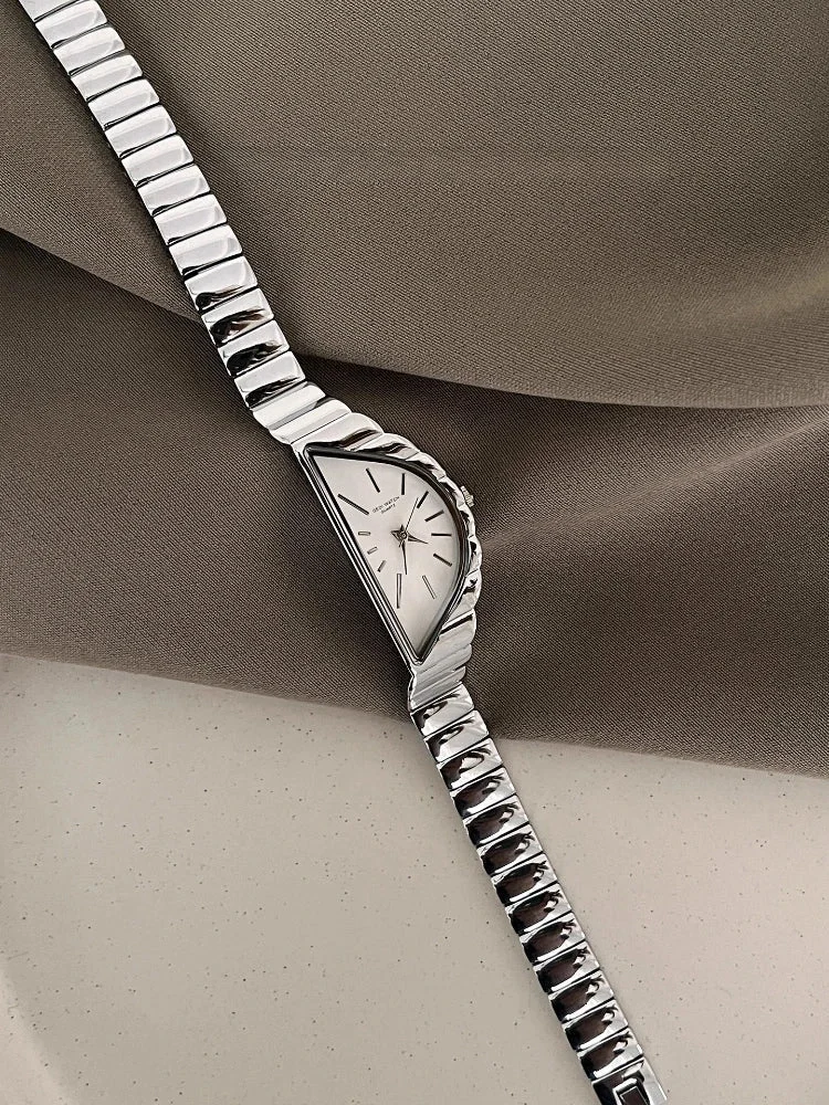 Asymmetric Gold-Tone Quartz Watch