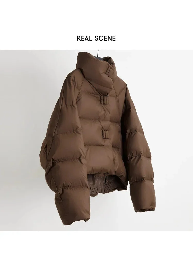 Léonide | Quilted Funnel Neck Parka