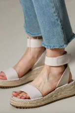 Zulma | Leather Strap Platform Espadrilles