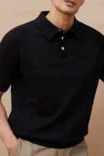 Barnabé | Fine Knit Button Down Polo