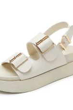 Cesarine | Double Buckle Platform Sandals