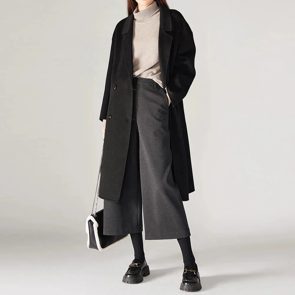 Aubertine | 55% Wool Elastic Waist Pants