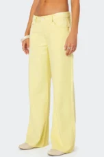 Ines | High Rise Cotton Straight Jeans
