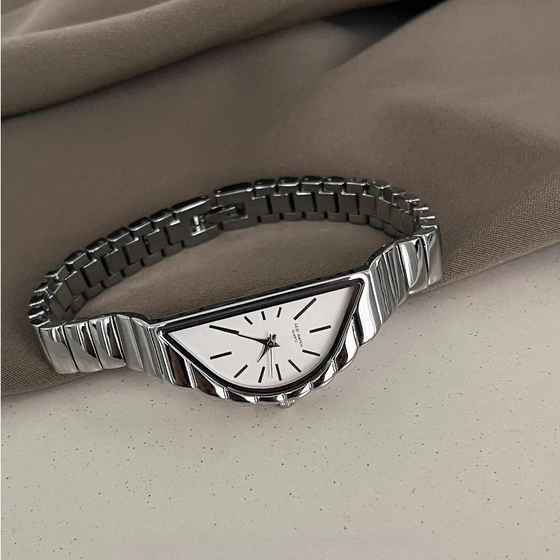 Asymmetric Gold-Tone Quartz Watch