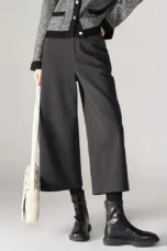 Aubertine | 55% Wool Elastic Waist Pants