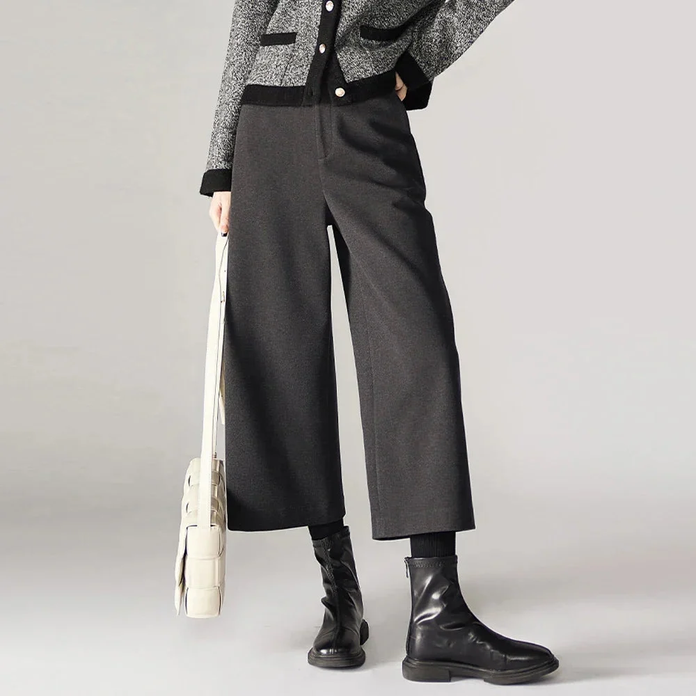 Aubertine | 55% Wool Elastic Waist Pants