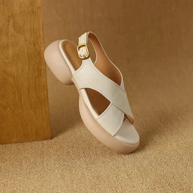 Bathilde | Crossover Band Padded Slides