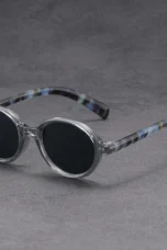 Deep Tint Round Acetate Sunglasses
