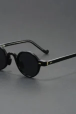 Translucent Round Acetate Sunglasses