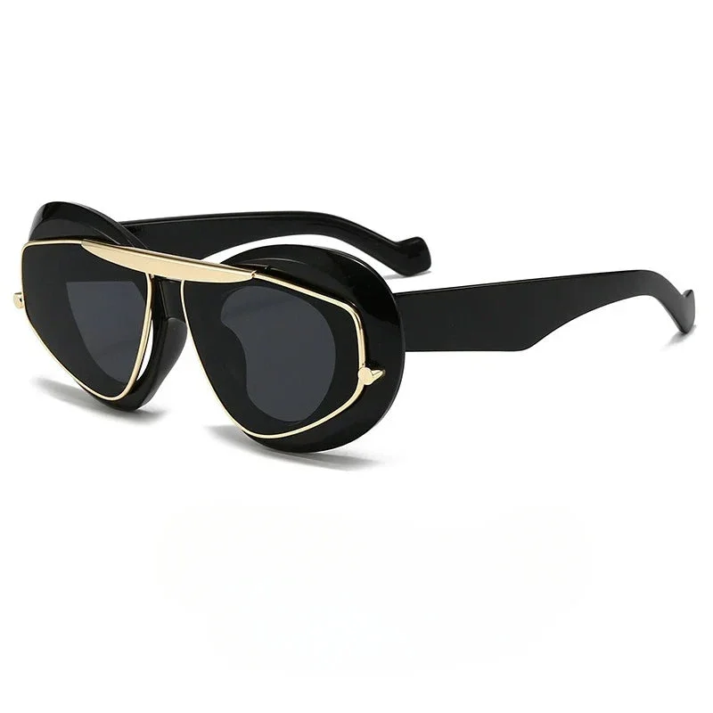 Tinted Lens Slim Frame Sunglasses