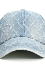 Diamond Stitch Denim Cap