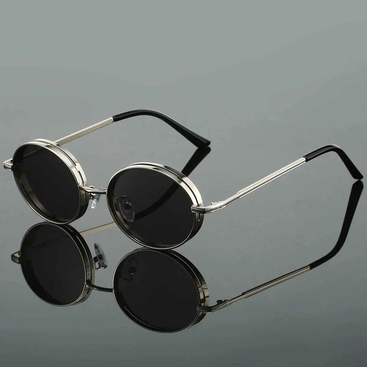 Oversized Sunglasses, Gold Metal Arms