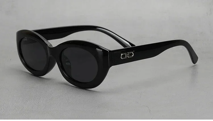 Thick Rim Round Sunglasses