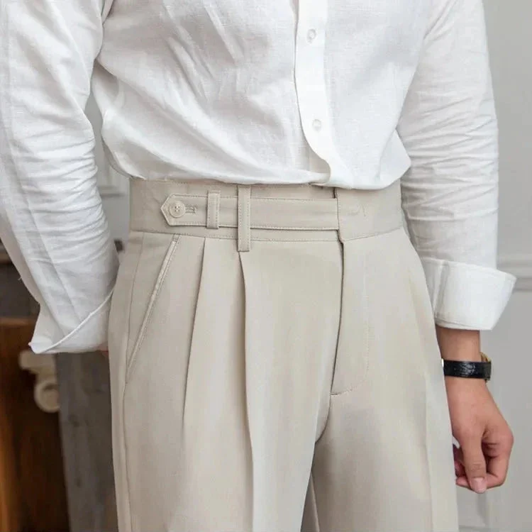 Agnes | High Rise Straight Leg Trousers