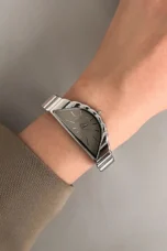 Asymmetric Gold-Tone Quartz Watch