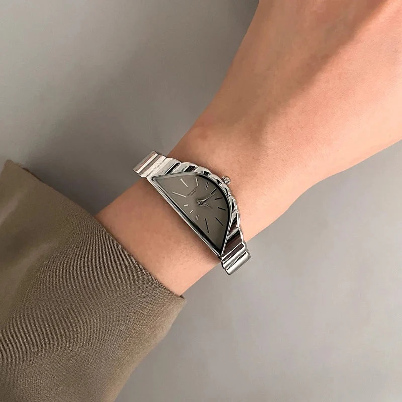 Asymmetric Gold-Tone Quartz Watch