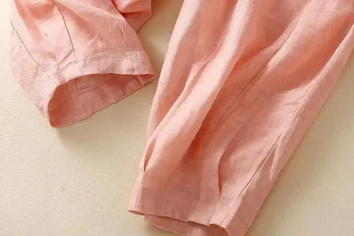 Daphne | 100% Linen Tapered Trousers