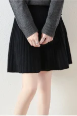 Laurentine | Merino Wool Mini Skirt