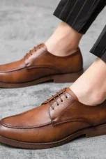 Désiré | Closed Lacing Leather Oxfords