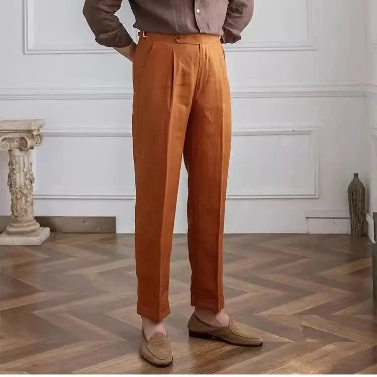 Mildred | 100% Linen High Waist Trousers