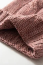 100% Cashmere Cable Knit Beanie