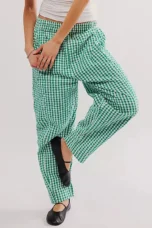Hilda | Checked Elastic Waist Trousers