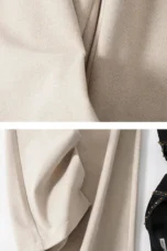 Adelia | 50% Wool Belted Wide Leg Trousers