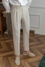 Agnes | High Rise Straight Leg Trousers