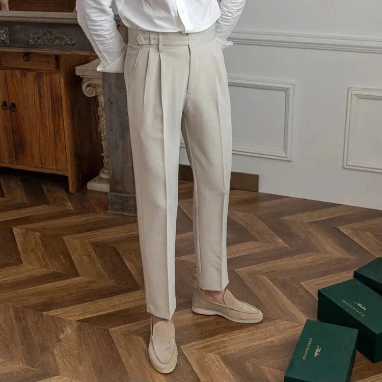 Agnes | High Rise Straight Leg Trousers
