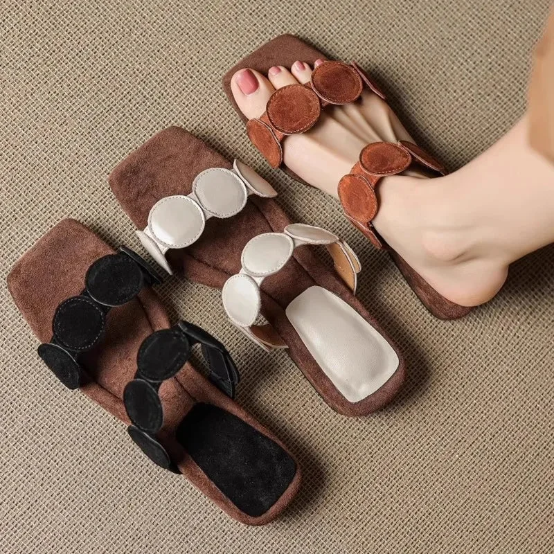 Rosella | Croc Embossed Suede Mules