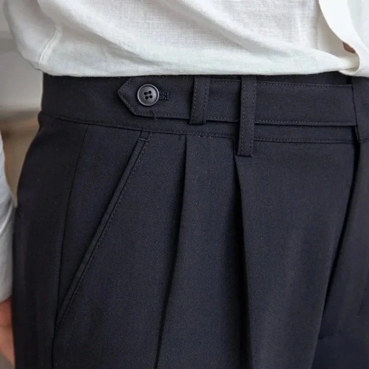 Agnes | High Rise Straight Leg Trousers