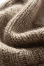100% Cashmere Cable Knit Beanie