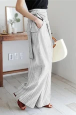 Paquerette | Cotton Pinstripe Trousers