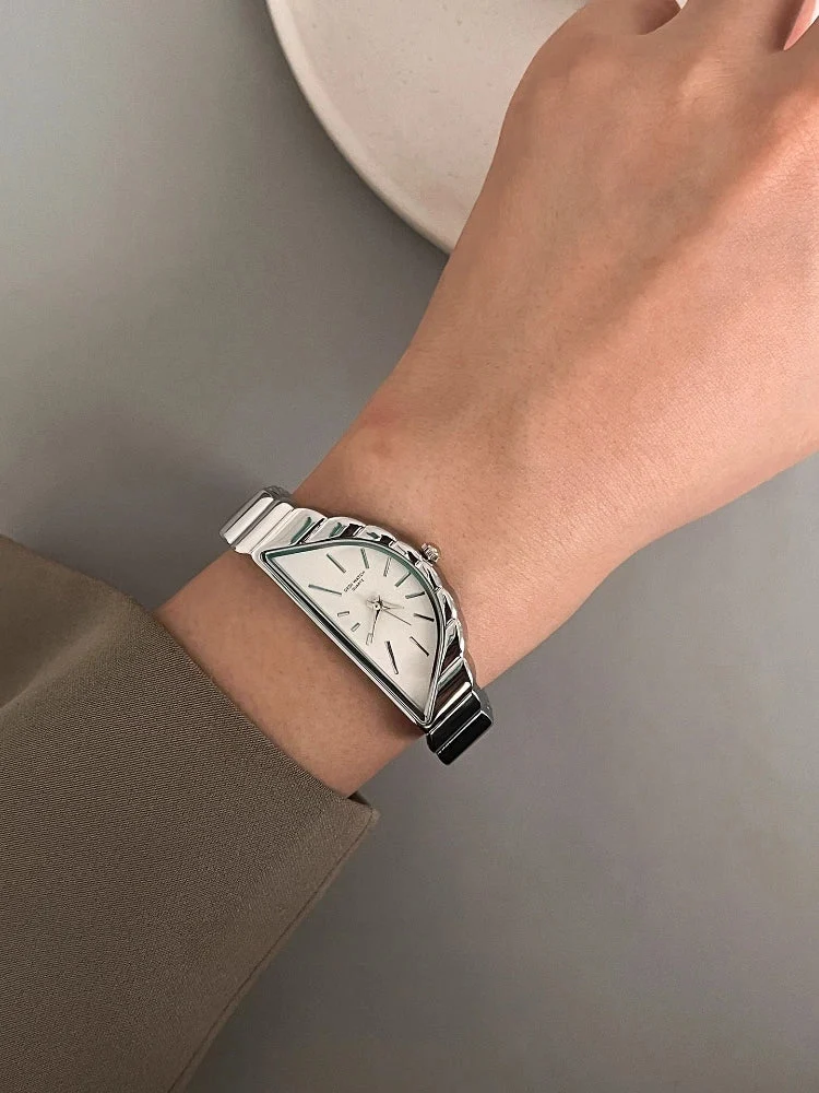 Asymmetric Gold-Tone Quartz Watch