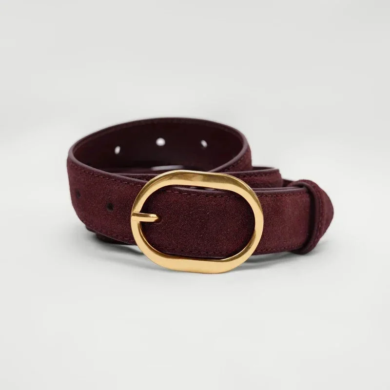 Suede Cowhide Belt, 40 in