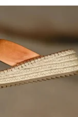 Antonine | Woven Leather Platform Slides