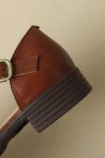 Arminda | Woven Leather T-Strap Sandals