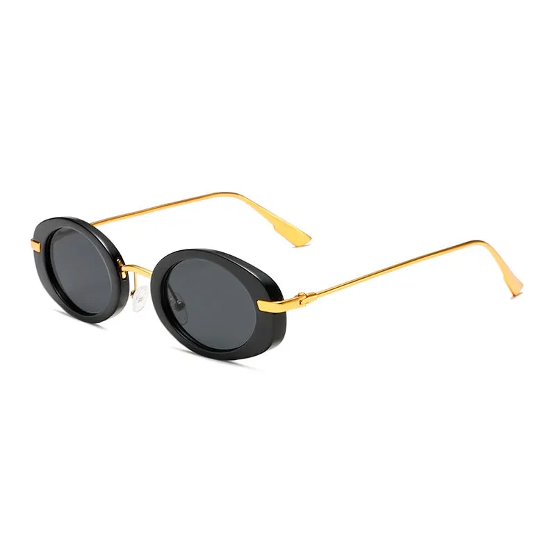 Oval Polarized Sunglasses, Gradient Tint