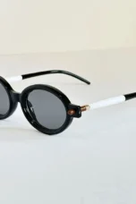Oval Sunglasses, Brown Tinted Lens