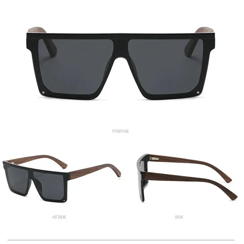 Bamboo Arm Polarized Sunglasses