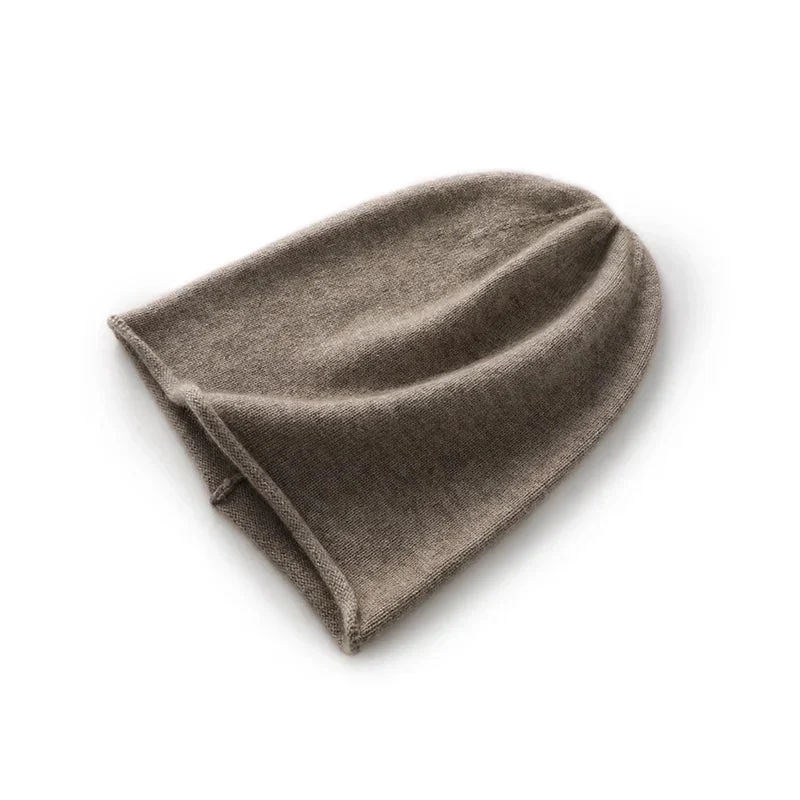 100% Cashmere Knit Beanie
