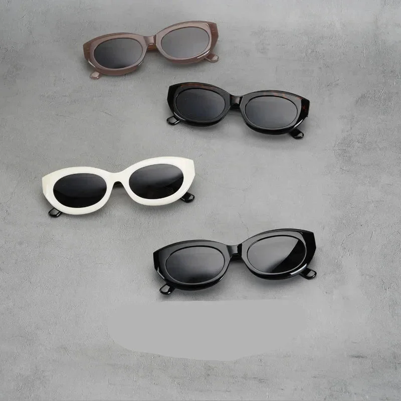 Thick Rim Round Sunglasses