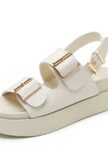 Cesarine | Double Buckle Platform Sandals