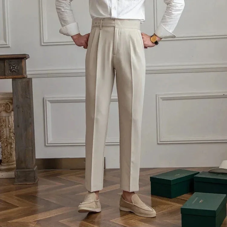 Agnes | High Rise Straight Leg Trousers