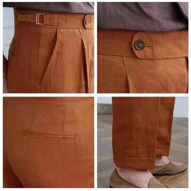 Mildred | 100% Linen High Waist Trousers