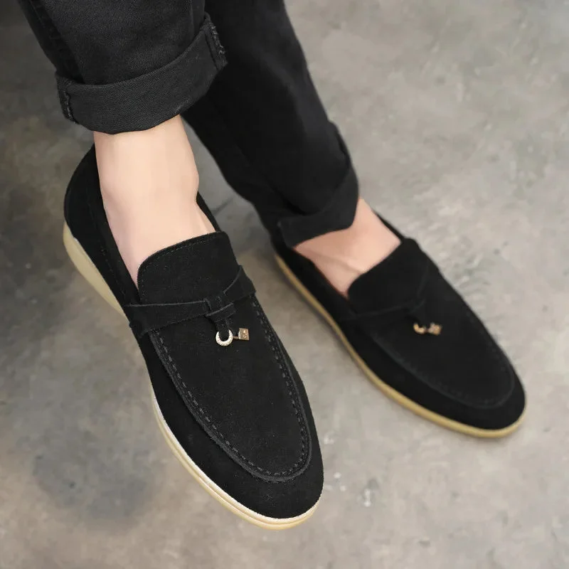 Maxime | Genuine Suede Tassel Loafers