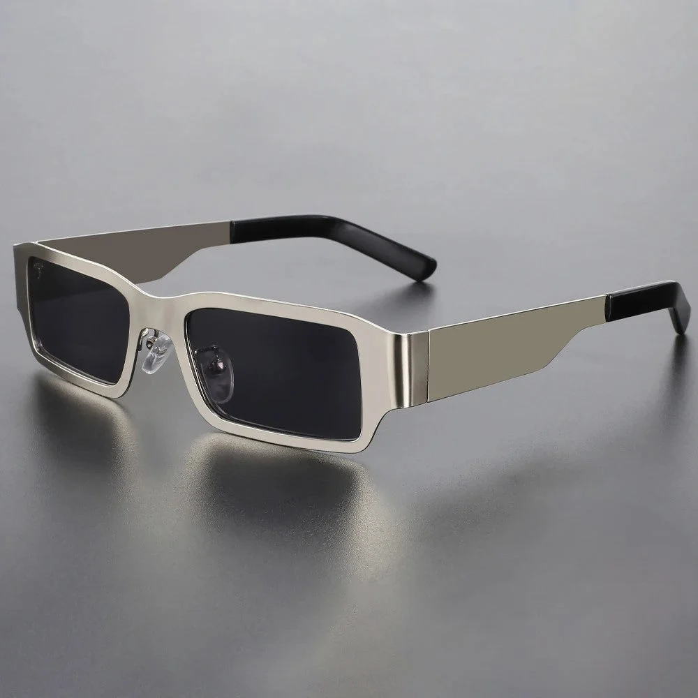 Metal Frame Flare Lens Sunglasses