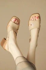 Vilma | 100% Leather Slingback Heels